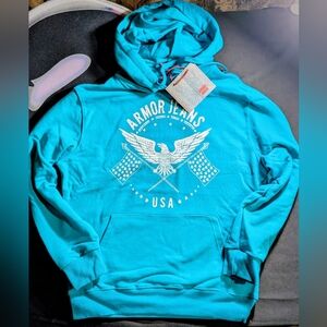 Armor Jeans‎ Men's Blue Hoodie Sweater